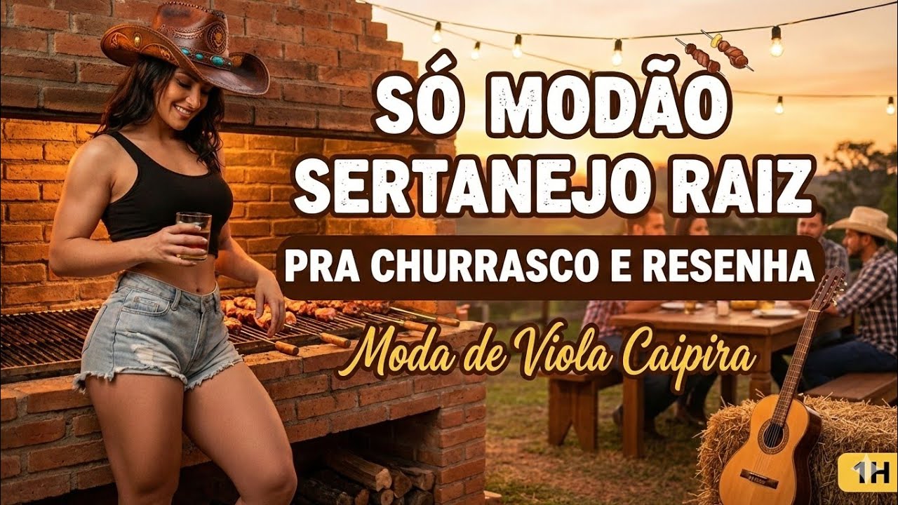 🍖🔥 SÓ MODÃO SERTANEJO RAIZ PRA CHURRASCO E RESENHA | Moda de Viola Caipira | 1H