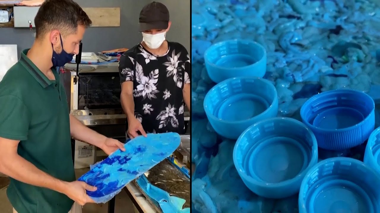 Man Melts Bottle Caps in a Pizza Oven to Make Skateboards