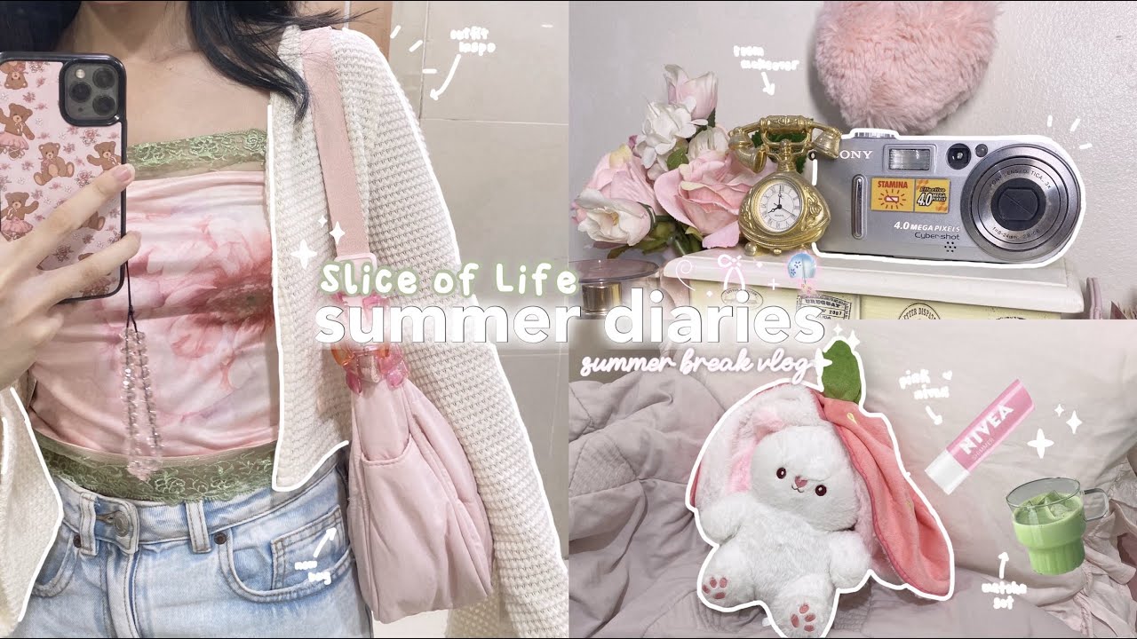 slice of life: summer diaries🎐| cozy routine, outfit inspo, room makeover, rainy days, shopping