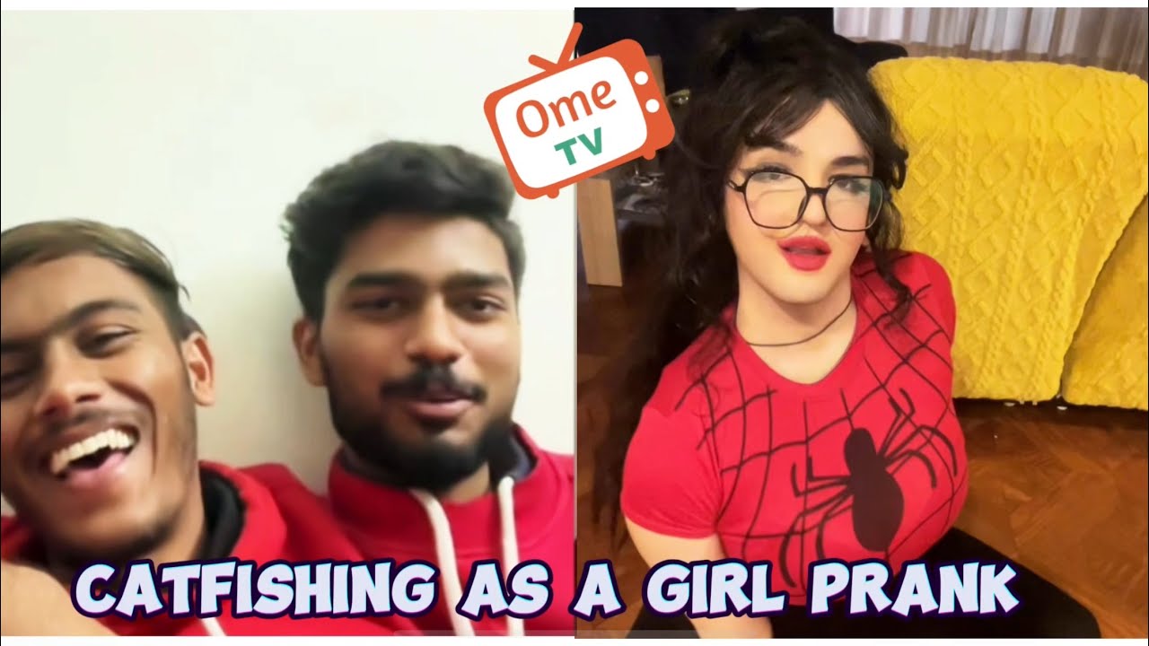 Fake girl trolling on OmeTV prank