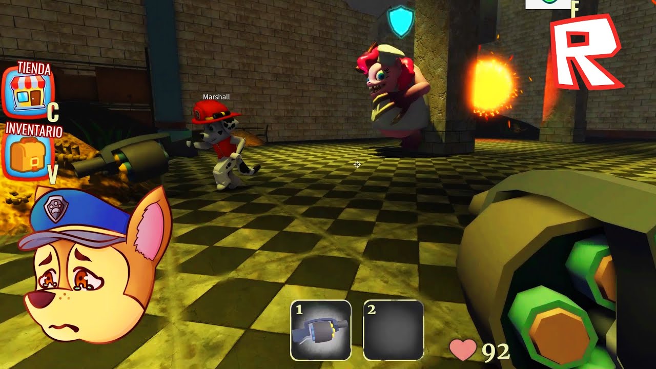 CHASE Y MARSHALL DE PAW PATROL ESCAPAN DE PONIS MALVADOS EN ROBLOX! 😱