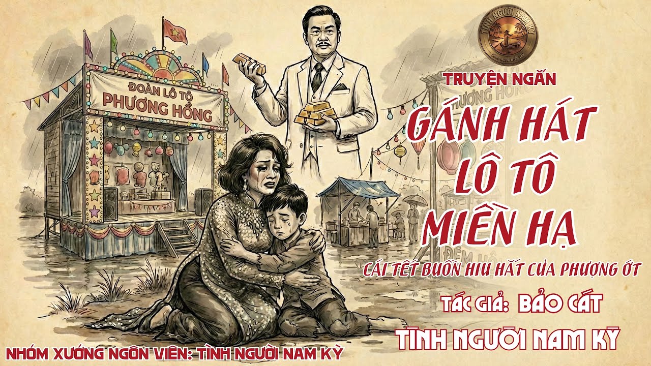 Truyện Nam Kỳ Xưa | GÁNH HÁT LÔ TÔ MIỀN HẠ | Nghe Chuyện Xưa Cho Dễ Ngủ