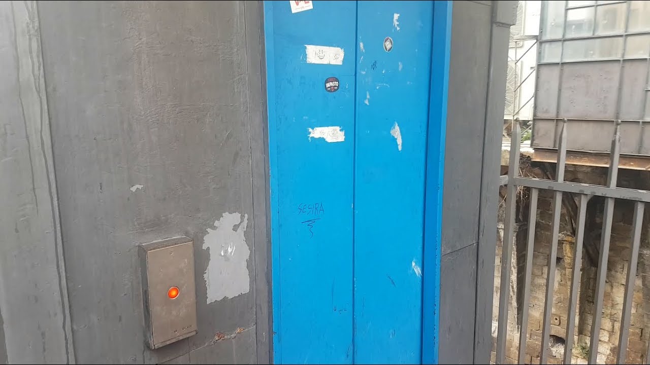 RIP: Late 1990's Fiam/Rosetti Roped Hydraulic Elevator@Saba Parking Garage, Perugia, Italy