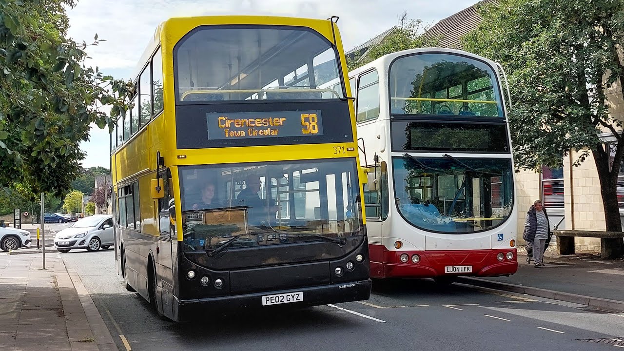 Cotswold Green DAF DB250 East Lancs Myllennium PE02 GYZ on service 58