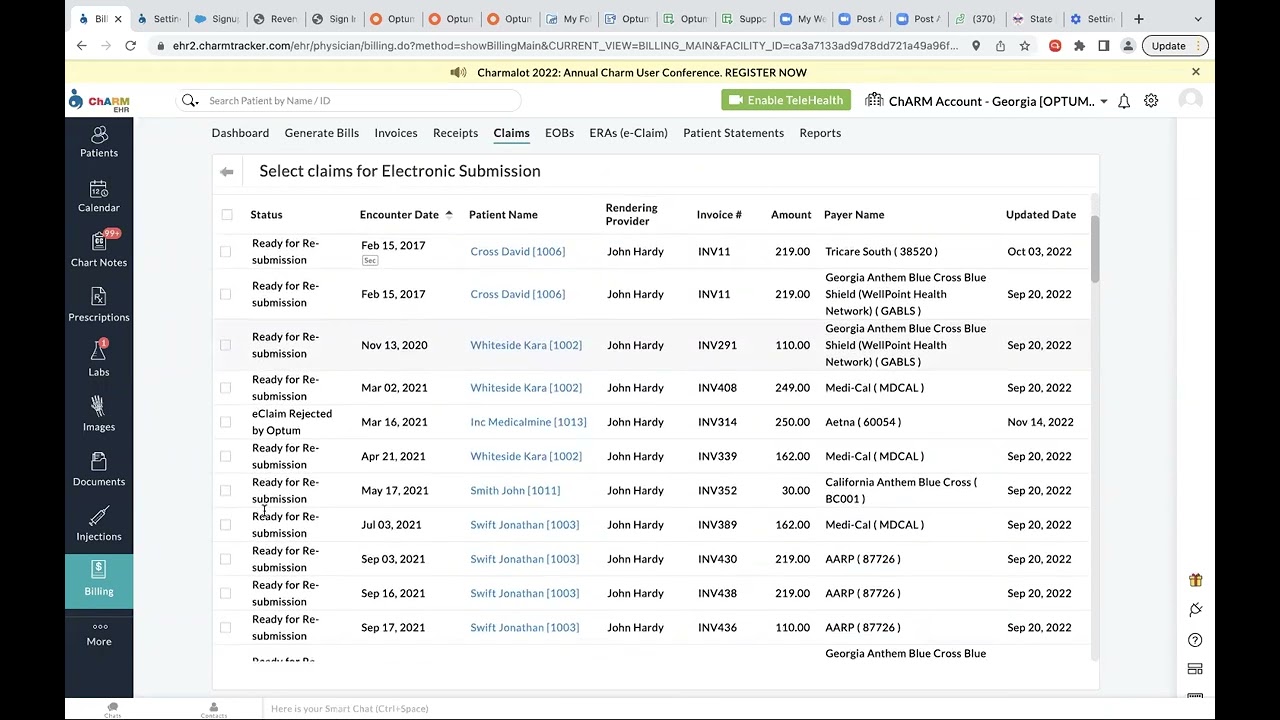 Charm eClaims Webinar from 11/17/2022