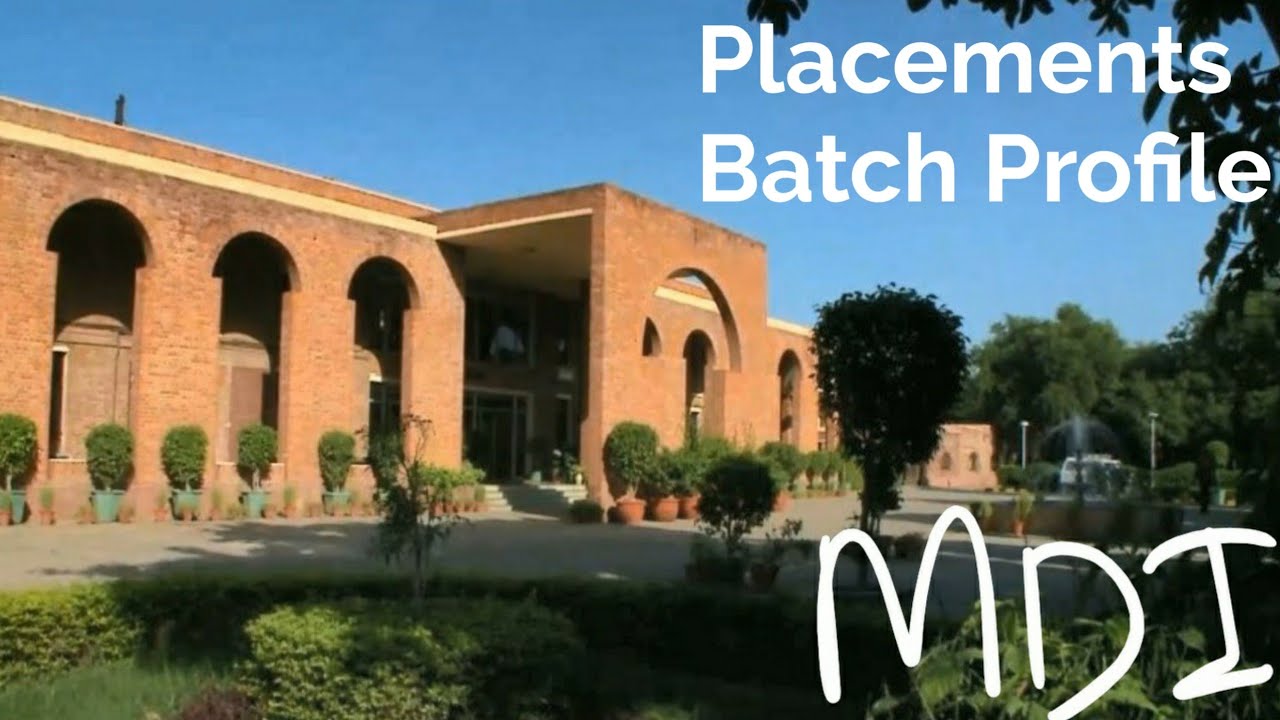 MDI Gurgaon MBA Batch Profile Placements Cutoffs.  22.05 Lakh average Salary.