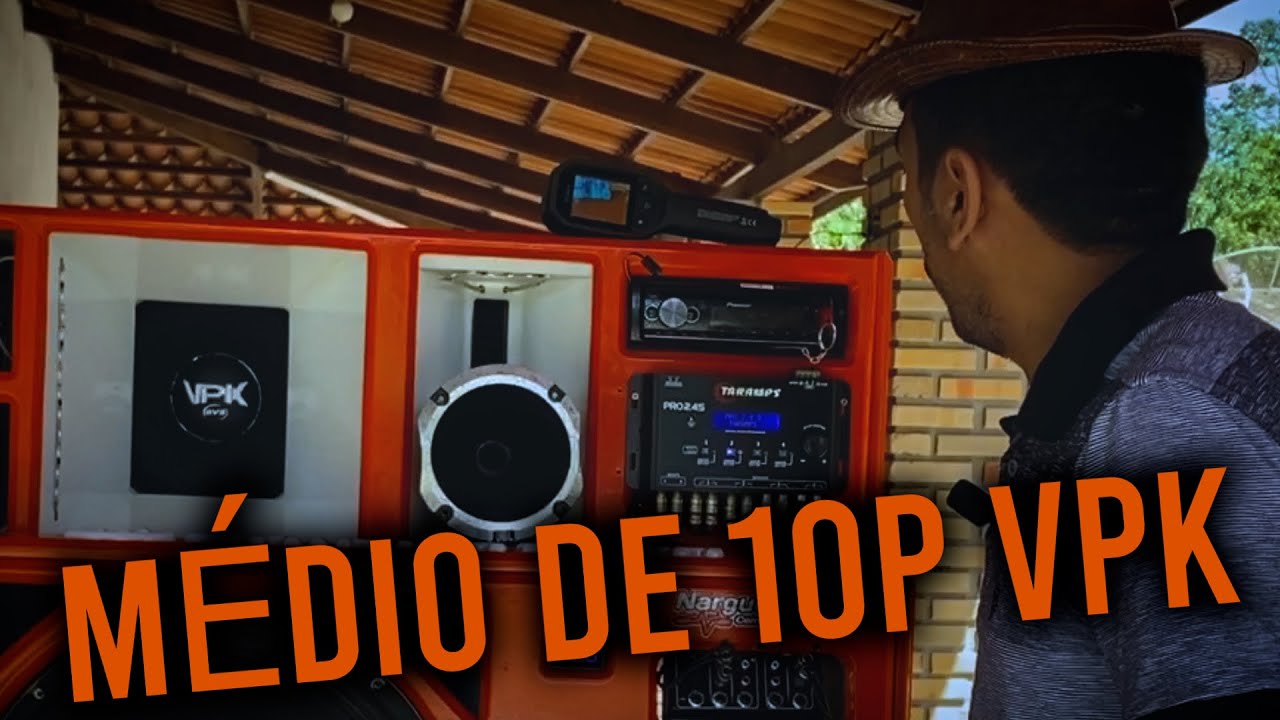 MÉDIO DE 10 POLEGADAS VPK 450W TESTE PRÁTICO