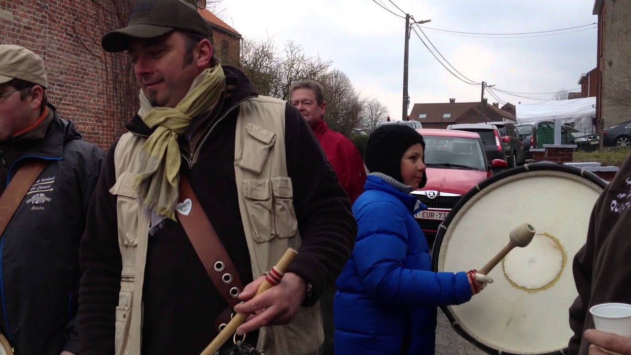Carnaval Merbes 2013 Passage des basses Ecole de tambour Pol Canart