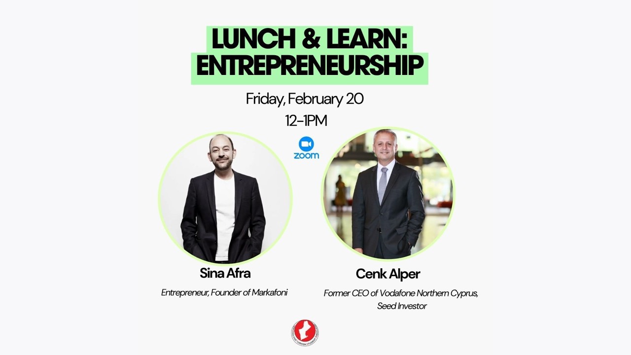 Sina Afra & Cenk Alper ile Girişimcilik | NETSA Lunch & Learn