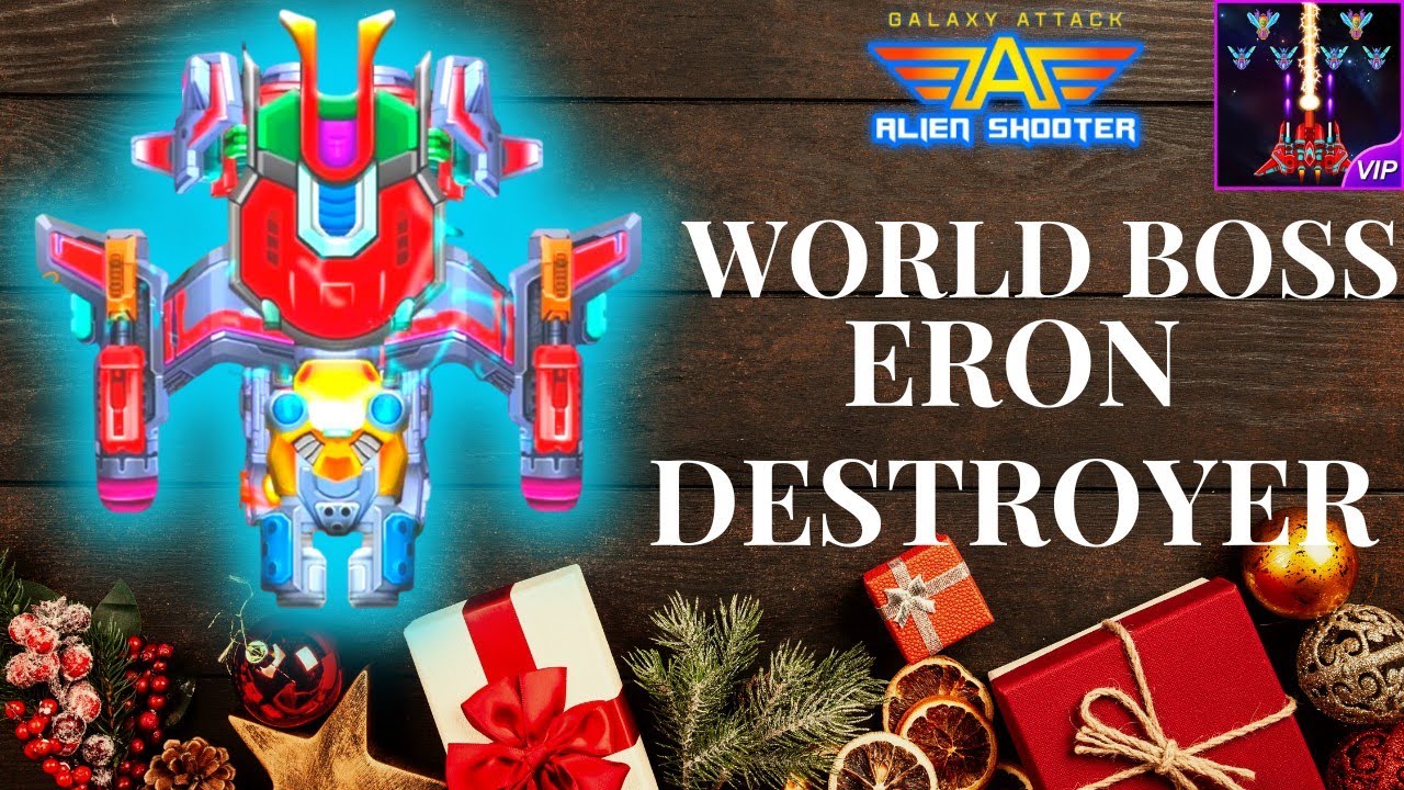 galaxy attack alien shooter world boss eron destroyer