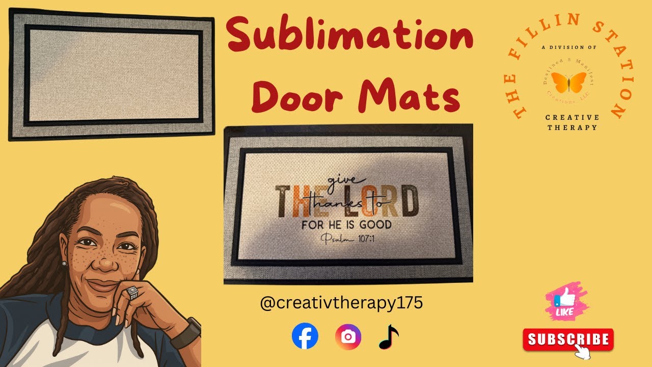 Inspirational Sublimated Door Mat Description