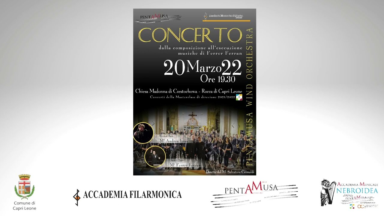 CONCERTO PENTAMUSA WIND ORCHESTRA con il M° FERRER FERRAN (versione integrale)