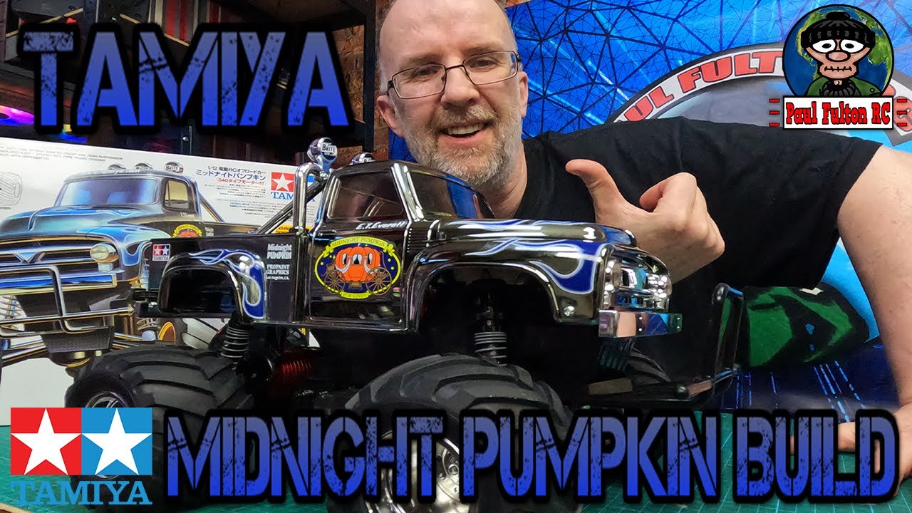 Join me as I build the iconic Tamiya Midnight Pumpkin RC monster truck. What an awesome truck.