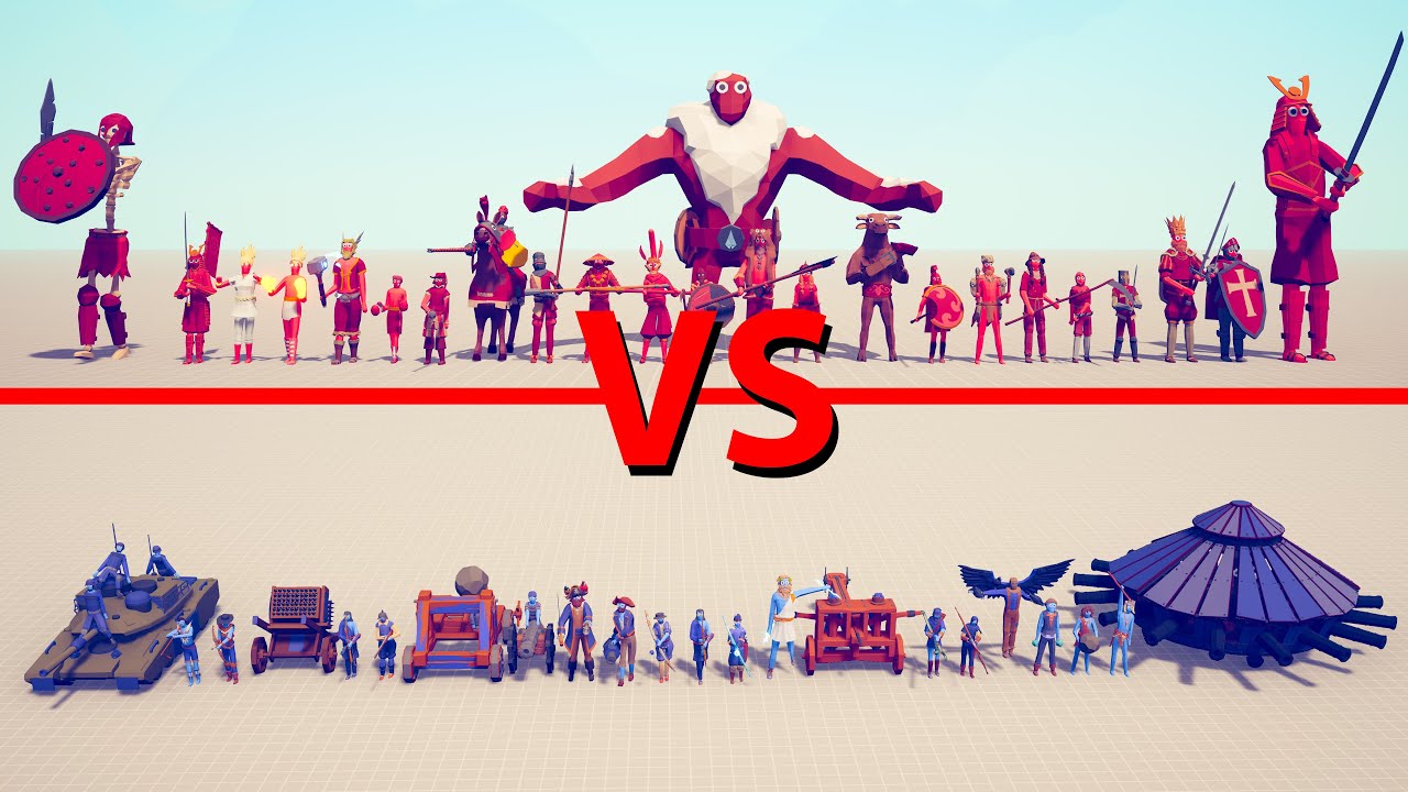MELEE Team vs RANGED Team - Totally Accurate Battle Simulator TABS