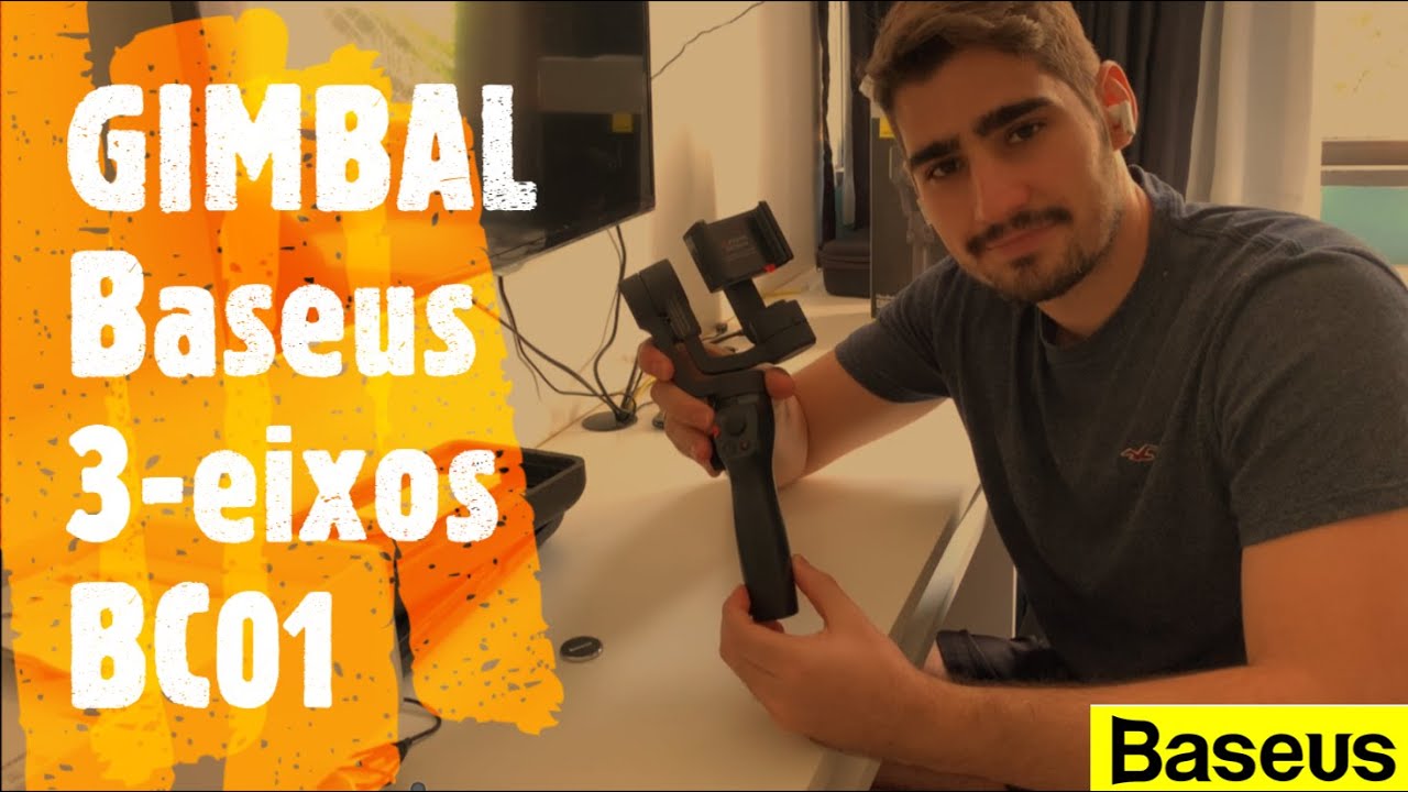 Gimbal Baseus 3-axis (3-eixos) - TUDO que vc precisa saber (+ uso na vertical)