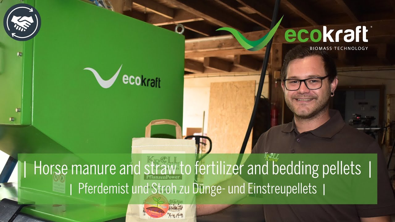 ECOKRAFT - Reference customer Kroll Ranch | Horse manure to fertilizer and straw to animal bedding