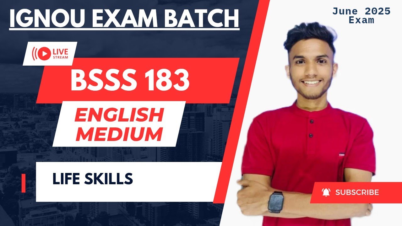 BSSS 183 LIFE SKILLS TOP 10 MCQ PART 2 |  IMPORTANT QUESTION | IGNOU WALAY