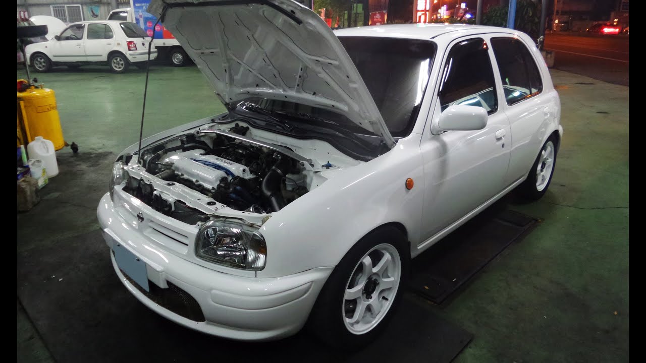 Nissan March SR20DET+VVL 100-200km/h 6.9s
