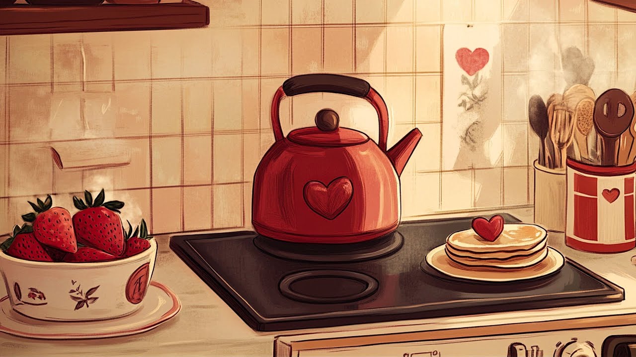 cozy vintage kitchen 🍓 relaxing oldies & jazz | nostalgic 1940s-1950s music for a warm morning