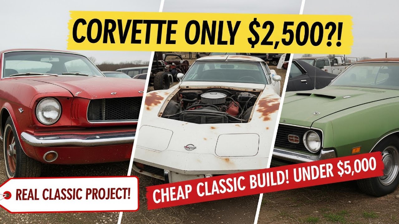 Top 10 Real Classic Cars for Sale UNDER $5K | Cheap Project Cars Worth Saving!