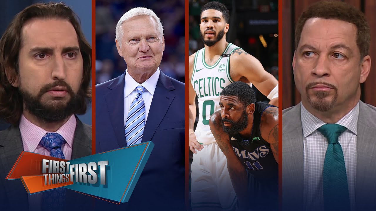 Mavs host Tatum, Celtics in Game 3 & 'The Logo' Jerry West dies at age 86 | NBA | FIRST THINGS FIRST