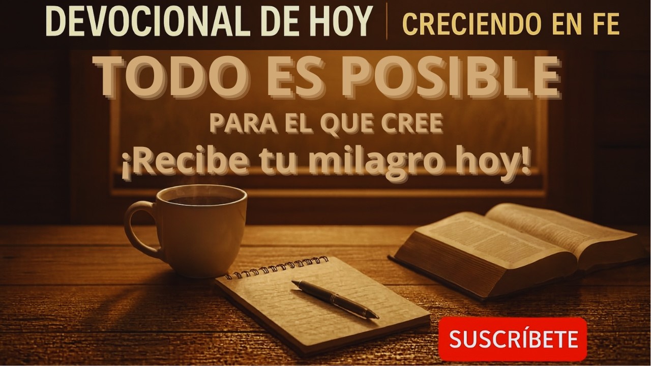 DEVOCIONAL DE HOY ¡Nada es imposible para Dios! DEVOCIONALES DIARIOS - Creciendo en Fe.