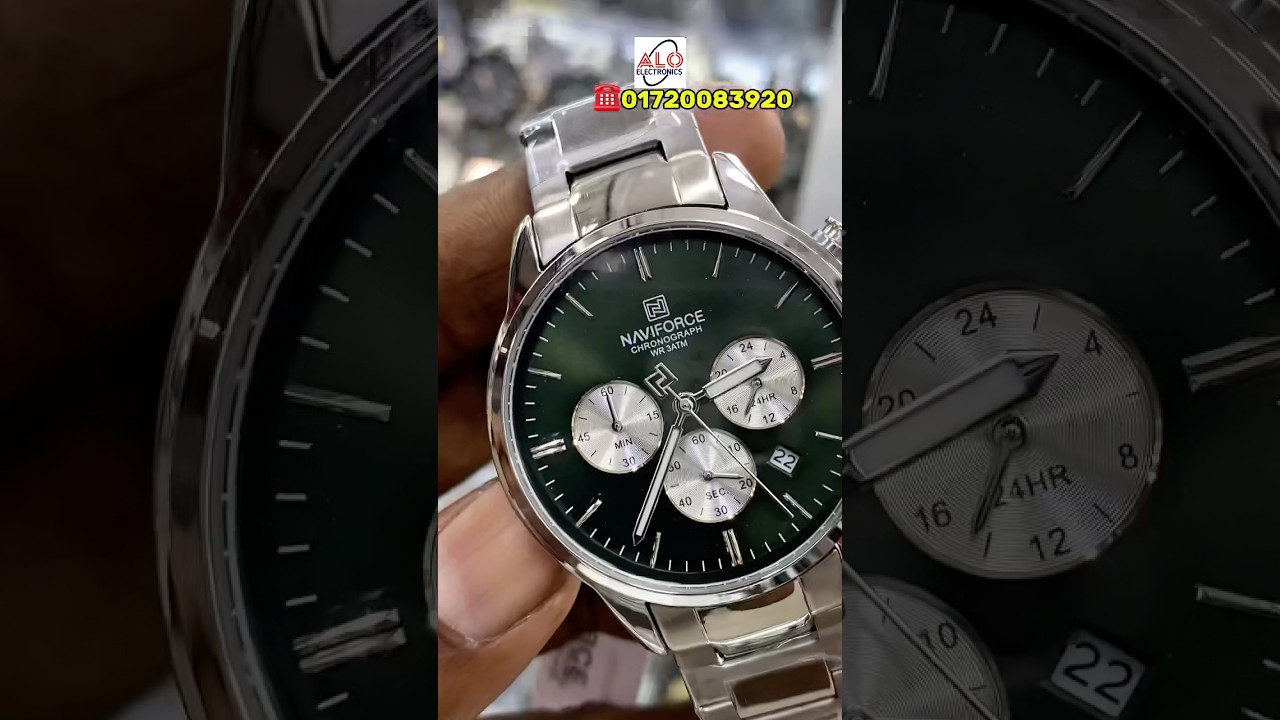 naviforce 8076 Model chronograph Watch price in bd #naviforce #naviforcewatch #chronograph #bd 2025.