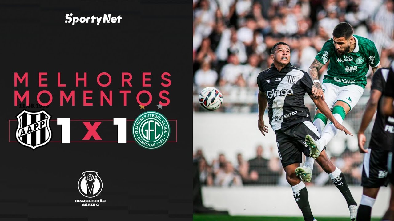 DOIS GOLAÇOS ABSURDOS - Ponte Preta 1x1 Guarani - Melhores Momentos - Série C
