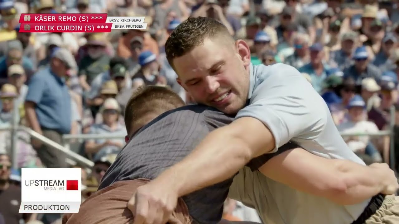 Oberaargauisches Schwingfest 2023: Remo Käser vs Curdin Orlik