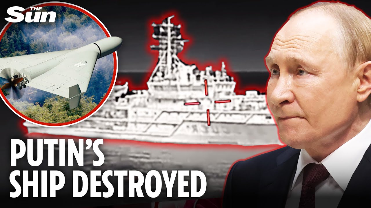 Ukraine OBLITERATES £45m Russian spy ship in Black Sea as WW3 fears grow
