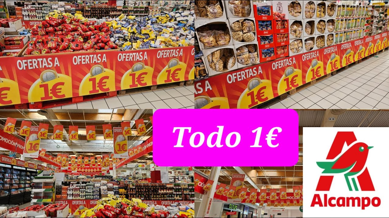 Alcampo TODO 1€ Ofertas Alimentación Gran Ahorro en Primeras Marcas