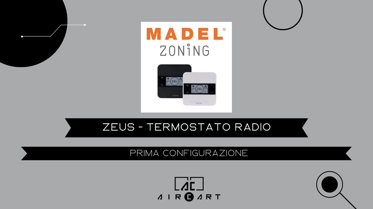 Madel Termostato ZEUS - Prima configurazione