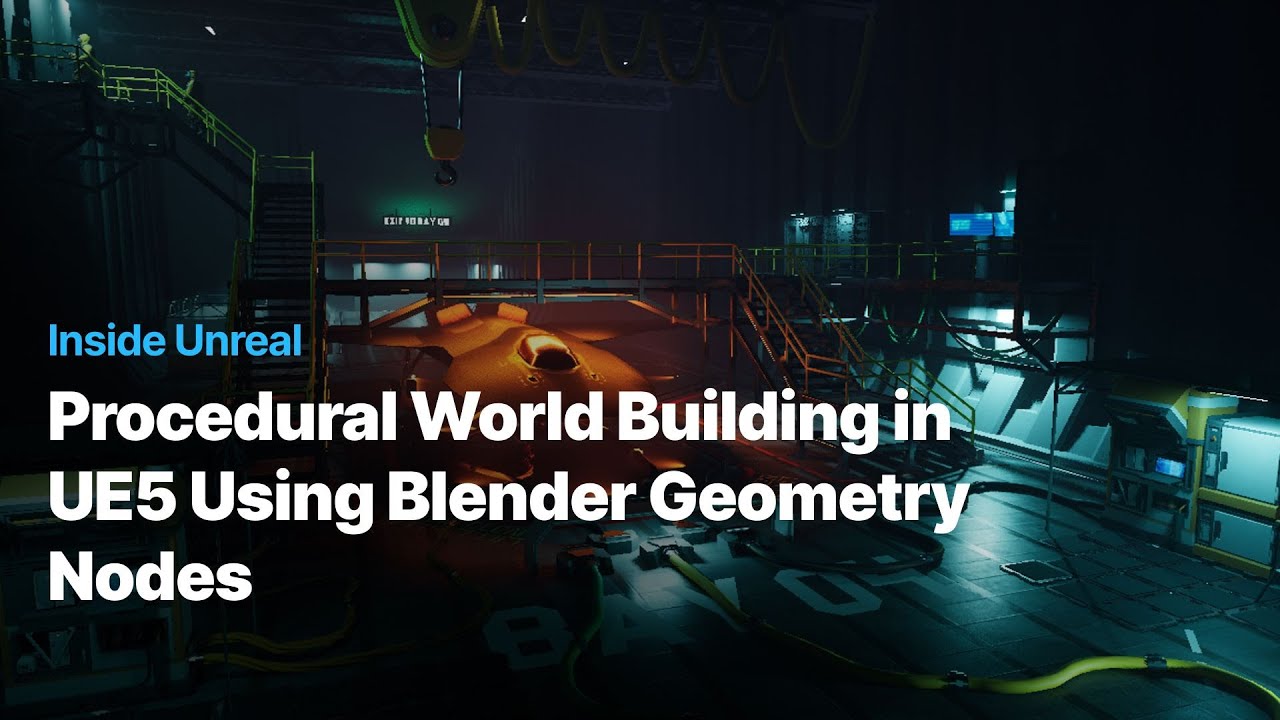 Procedural World Building in UE5 Using Blender Geometry Nodes | Inside Unreal