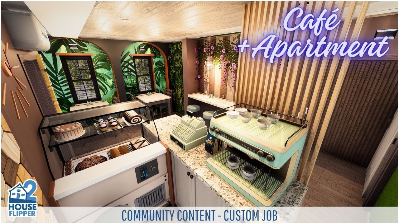House Flipper 2 | Tiny Café + Micro Apartment Makeover | Full Renovation | Community Content