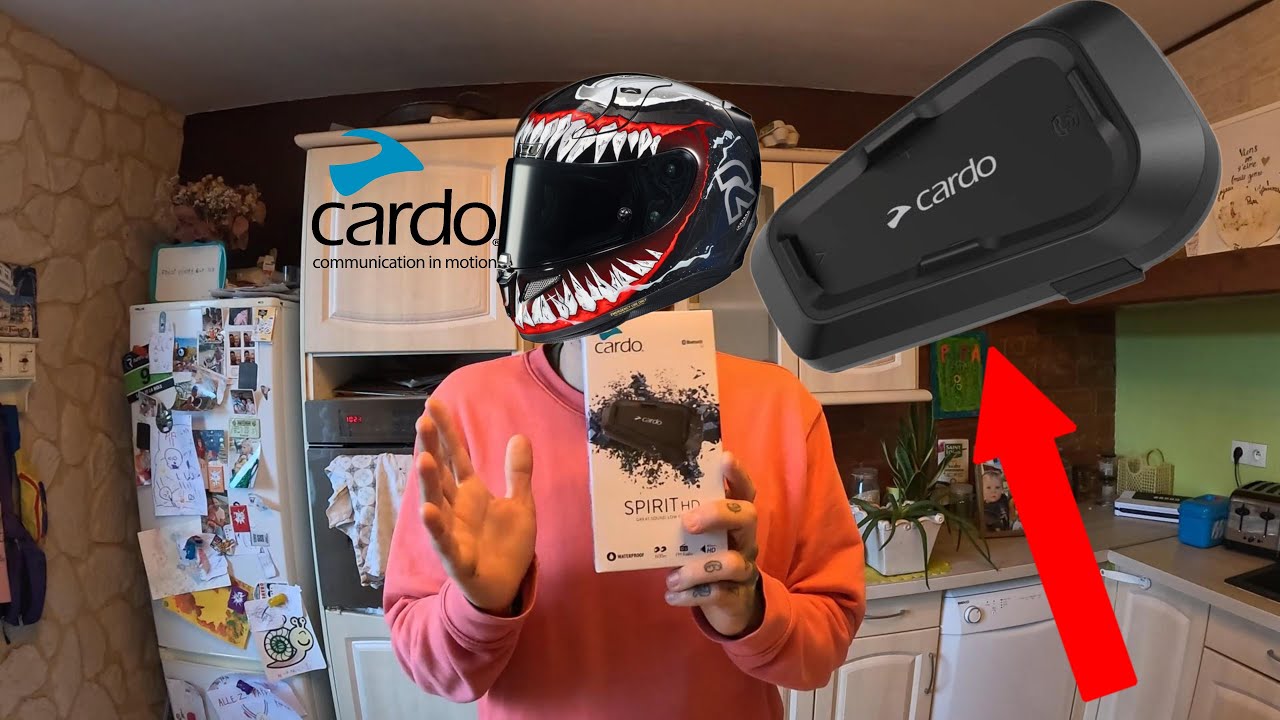 intercom CARDO SPIRIT HD : UNBOXING et installation
