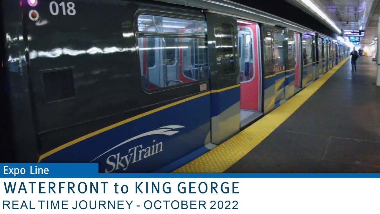 🚇 TransLink SkyTrain - Real Time Journey - Expo Line - Waterfront to King George
