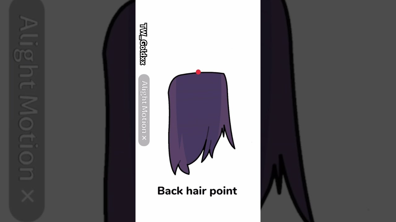 How I animated hair in alight motion #alightmotiontutorial #alightmotion #gachahair