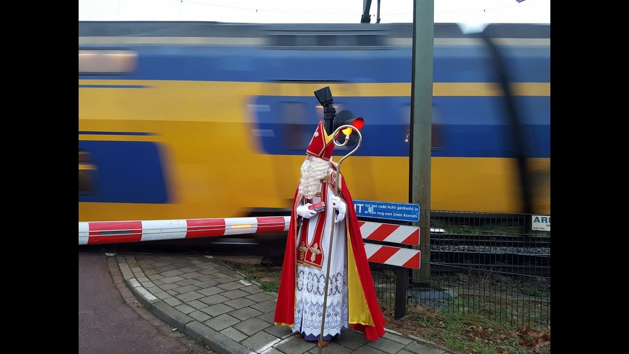 Sinterklaas op pad met Incidentenbestrijders van ProRail