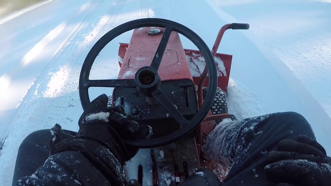 Big Snow Part 2 Plowing With Briggs Onan and Kohler Power Gravely’s