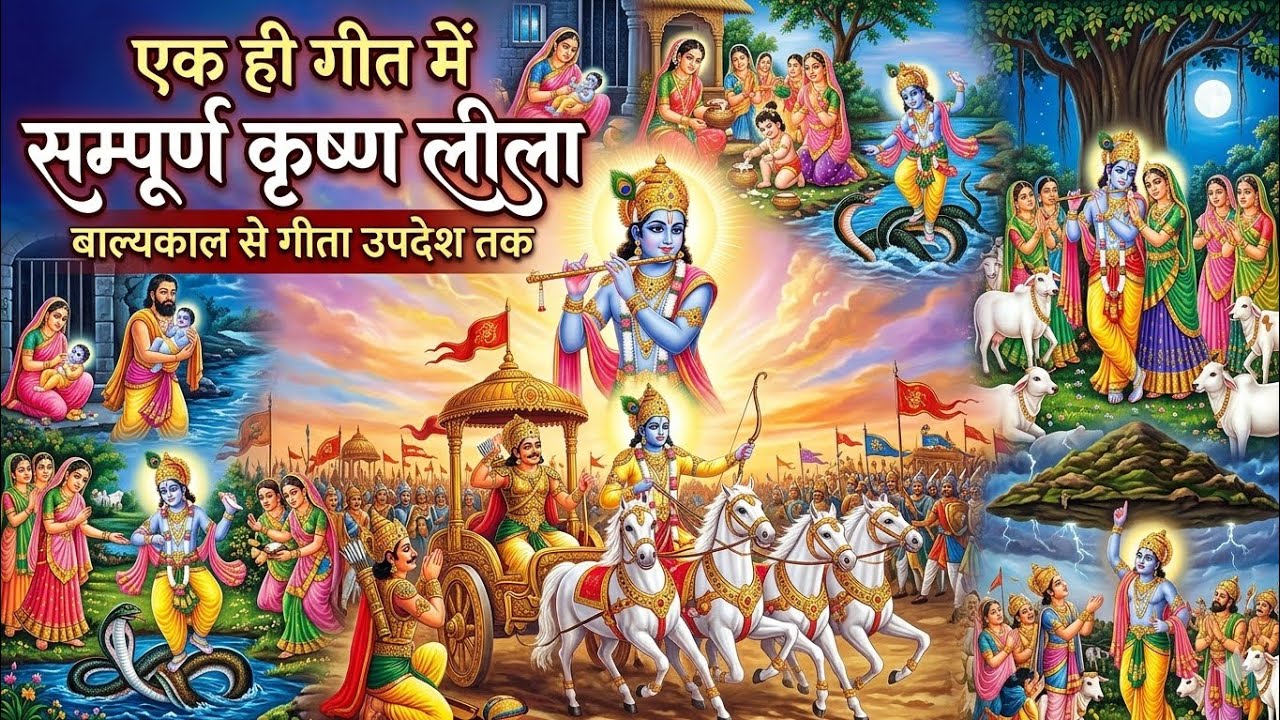 Katha Sunata Hun Shri Krishna Leela Purushottam Ki 🌸 Devotional Song 🕉️
