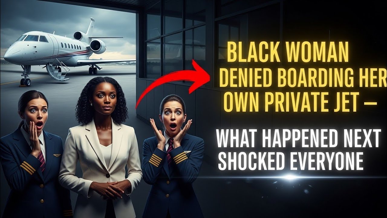 Black Woman Denied Boarding Her Own Private Jet — What Happened Next Shocked Everyone.