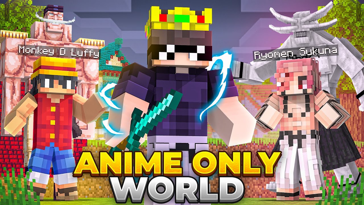 How I Became SATORU GOJO in 'ANIME ONLY' Server in Minecraft..!