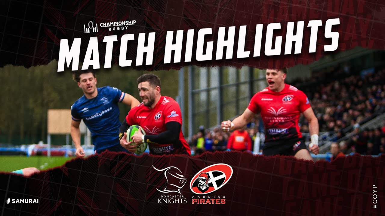 Doncaster Knights v Cornish Pirates Extended TRYlights 23/24