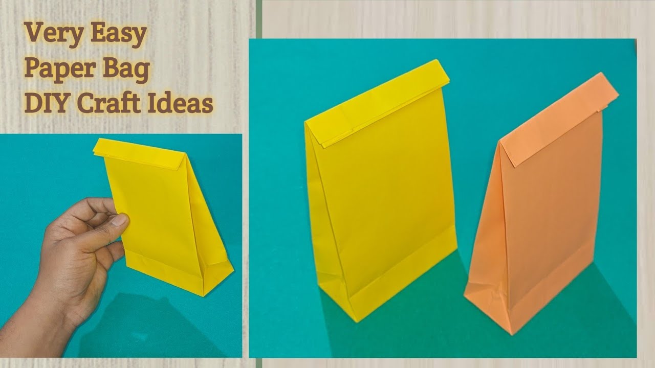 How to Make Paper Bag | Paper Bag Making Ideas At Home #artscraft #diy 