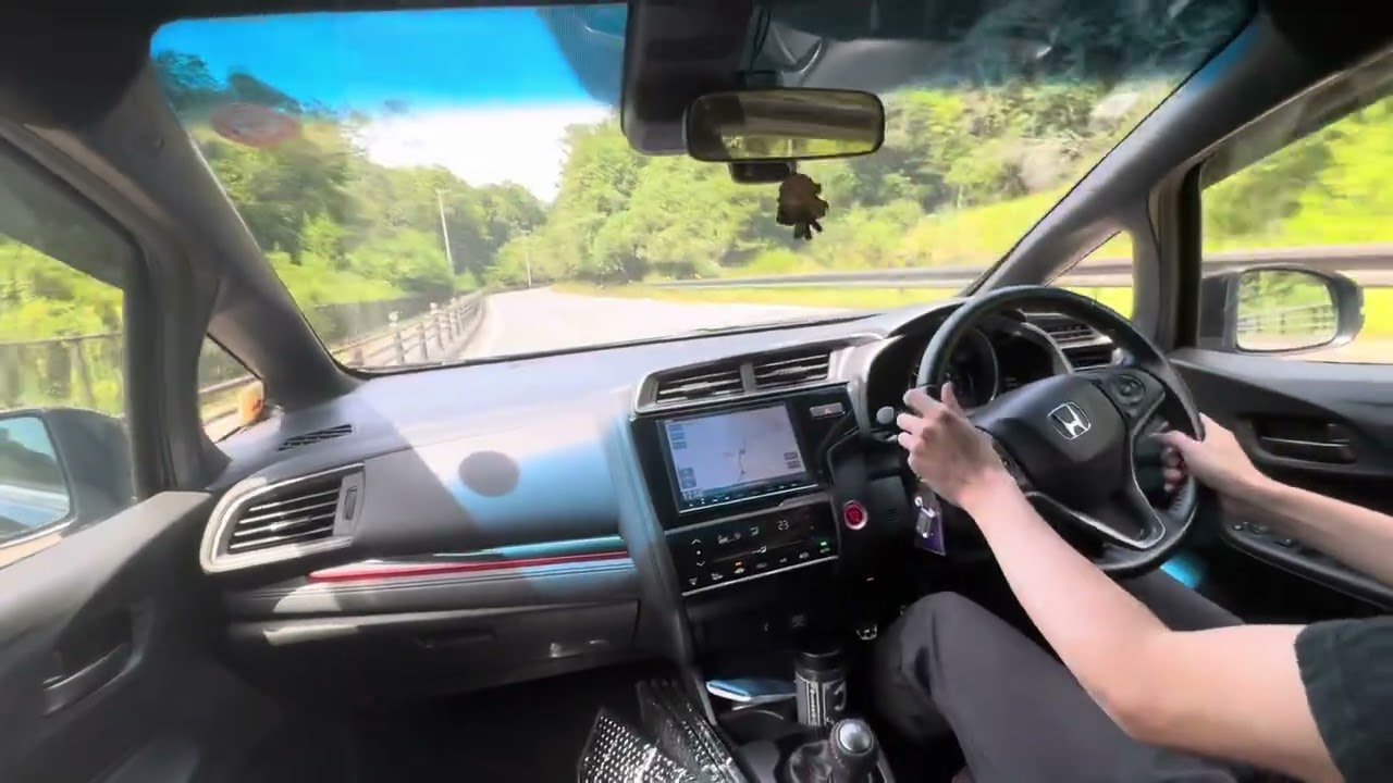 【FIT RS 6MT GK5】(車載動画)フィットマニュアル買って半年の運転in山道巡航