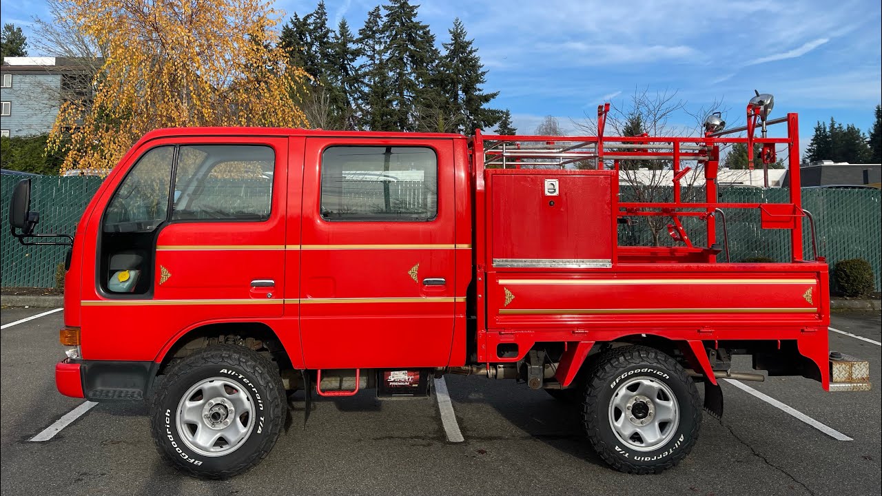 Sold : 1997 Nissan Atlas Firetruck 4x4  lift kit best diesel TD27 6,000mi JDM RHD