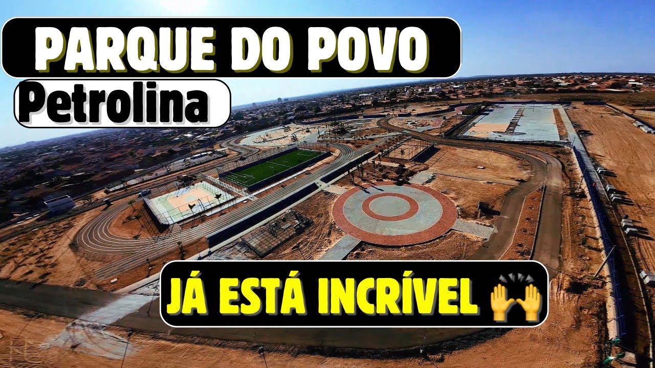 Petrolina PARQUE DO POVO  já está INCRÍVEL | FPV VOO