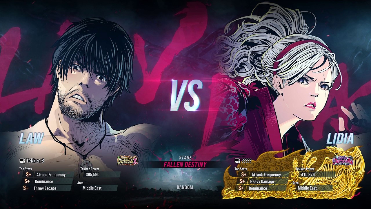 BSK (Law) VS Lost Blood (Lidia) Tekken 8 Ranked