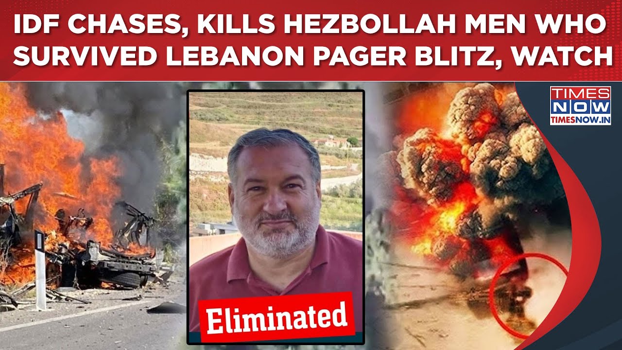 IDF Chases, Kills Hezbollah Terrorist Who Survived Lebanon Pager Blitz| Fiery Drone Onslaught On Cam