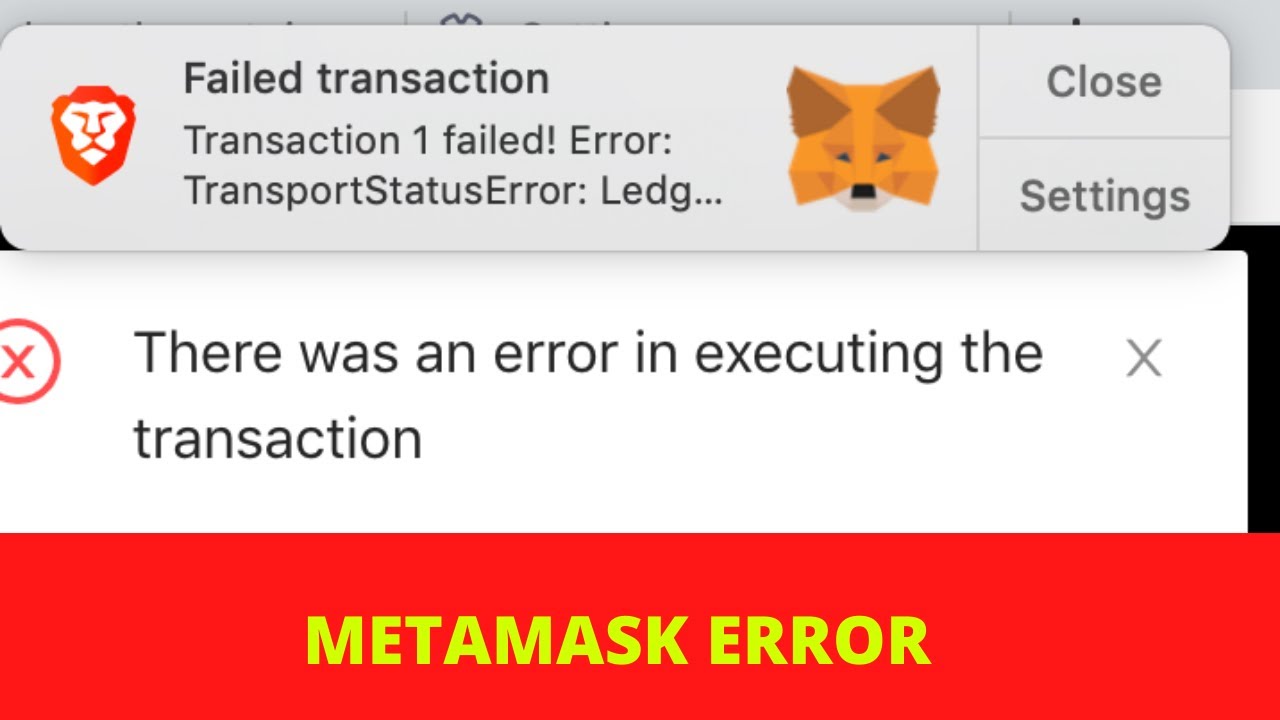 FAILED TRANSACTIONS ON METAMASK!!!!   metamask ledger error on transactions.